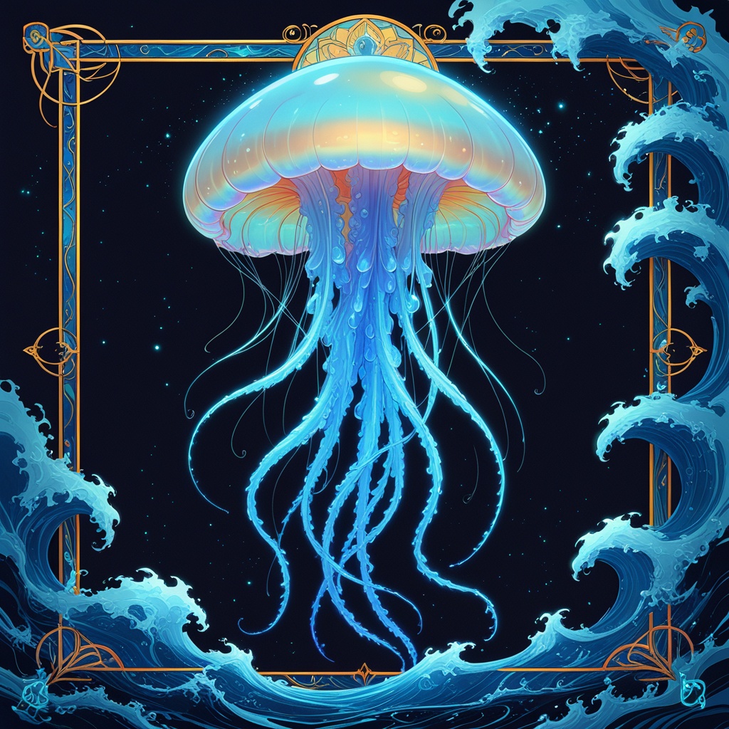 Siphonophore of the Pale Chain, the Portuguese Man o' War, spirit animal of the Aquarius ISTJ