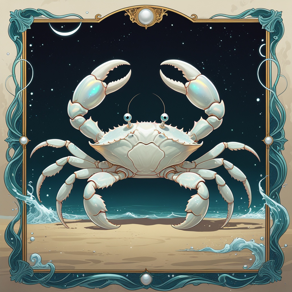 Moon Crab of the Opal Shore, the Ghost Crab, spirit animal of the Cancer ENTJ