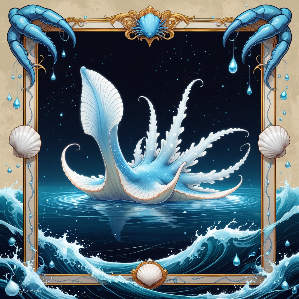Nudibranch of the Wandering Colour, the Blue Glaucus Sea Slug, spirit animal of the Cancer ENFP