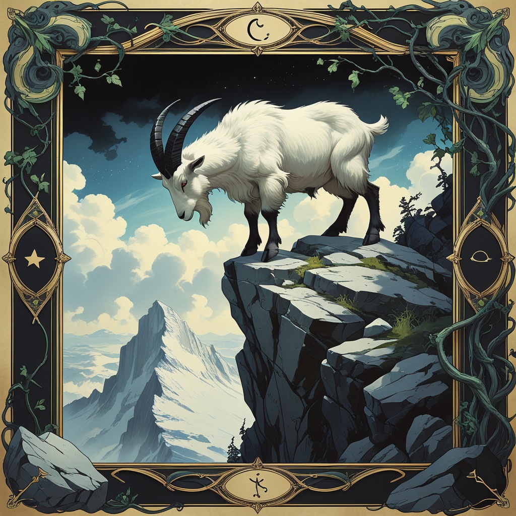 Mountain Goat of the Iron Summit, the Rocky Mountain Goat, spirit animal of the Capricorn ENTJ