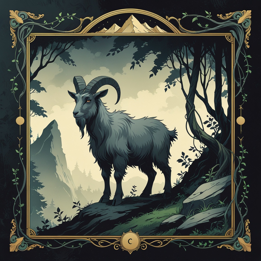 Serow of the Still Silence, the Japanese Serow, spirit animal of the Capricorn ISTJ