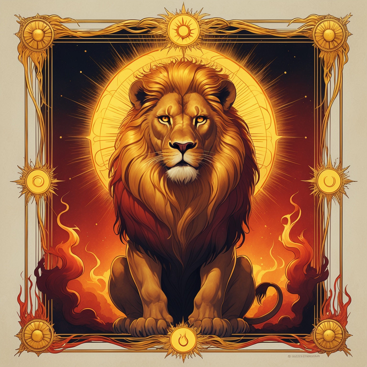 Lion of the Gilded Mane, the African Lion, spirit animal of the Leo ENTJ