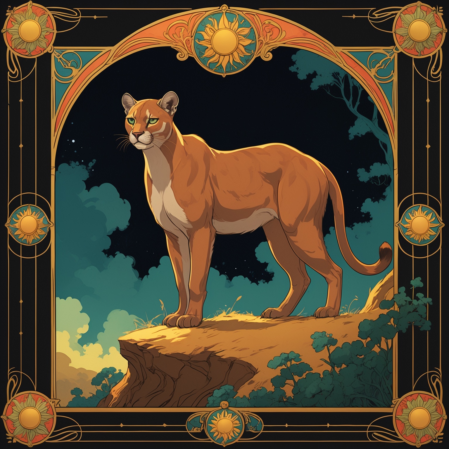 Puma of the Copper Ridge, the Puma, spirit animal of the Leo ISTJ