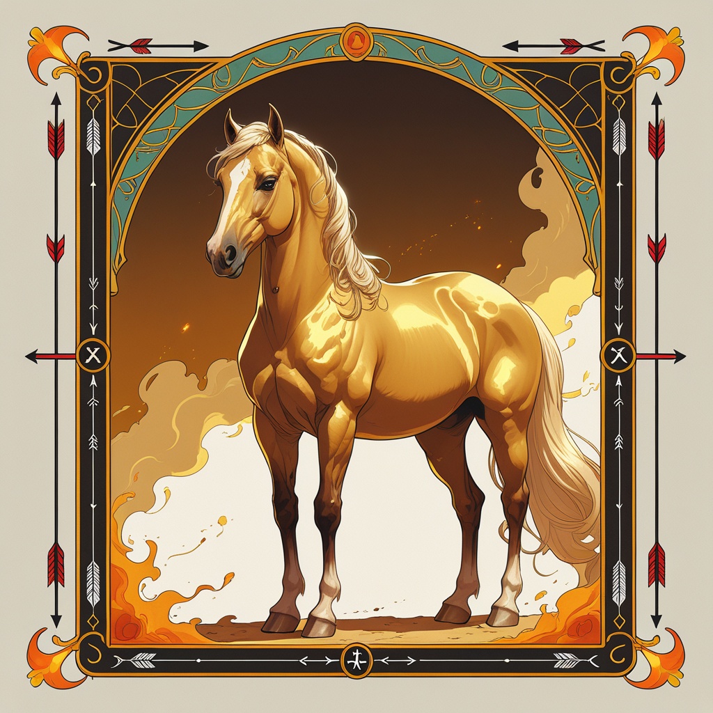 Arabian of the Gilded Wind, the Arabian Horse, spirit animal of the Sagittarius ISTJ