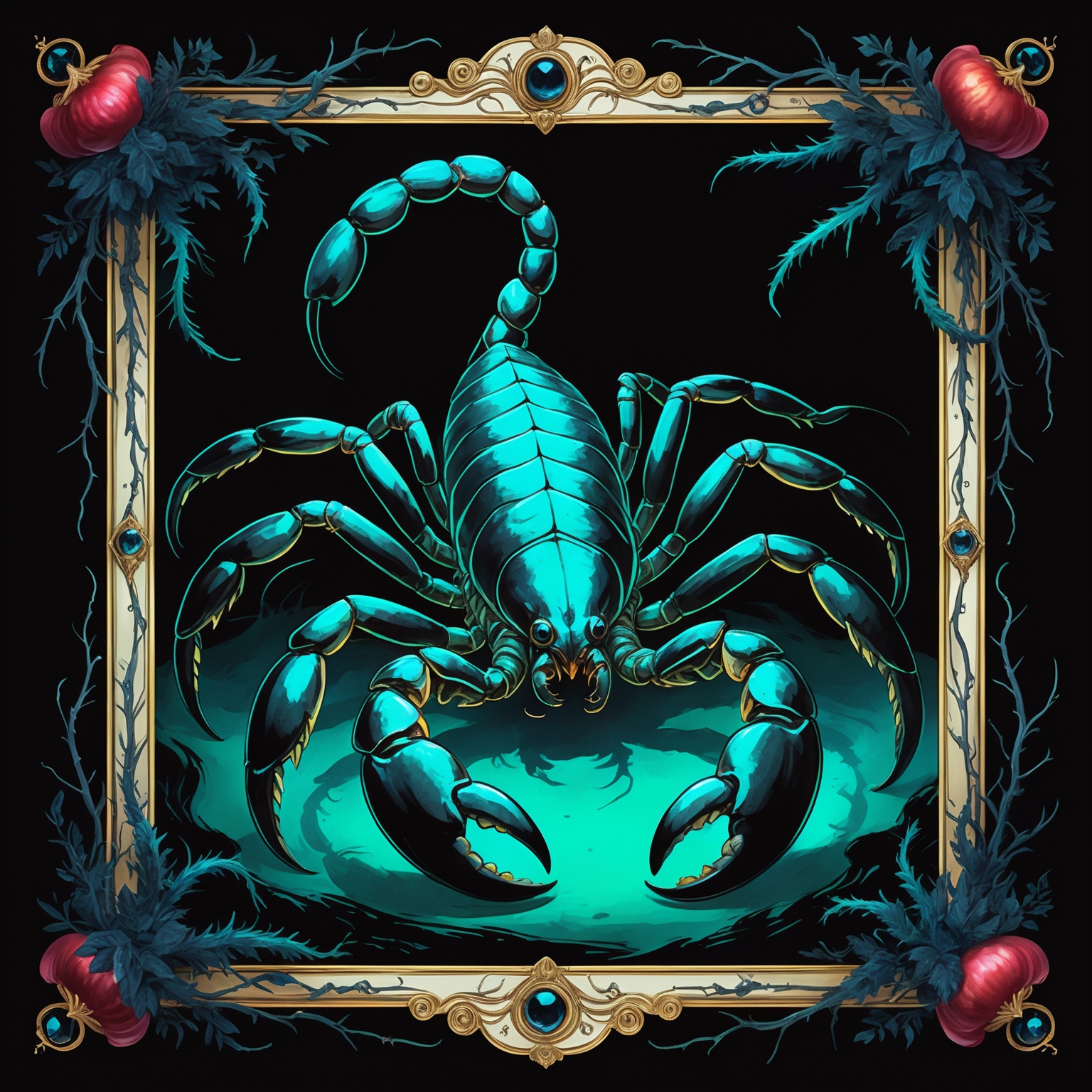 Scorpion of the Obsidian Sands, the Deathstalker Scorpion, spirit animal of the Scorpio ENTJ