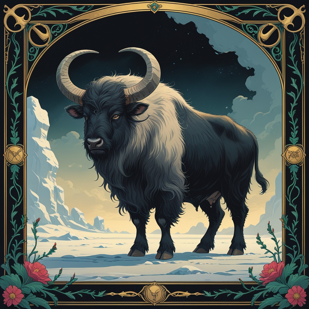 Musk Ox of the Obsidian Waste, the Musk Ox, spirit animal of the Taurus ISTJ